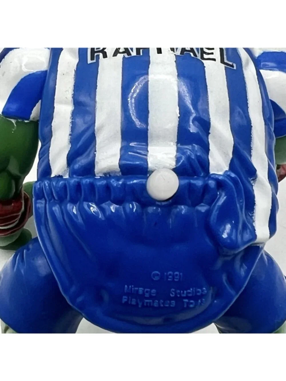 1991 Shell Kickin’ Raph TMNT Vintage Ninja Turtles Figure Near Complete